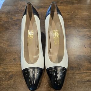Salvatore Ferragamo Heels Tuxedo